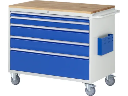 gereedschapswagen 975x1145x650mm beukblad 450kg 5 laden RAL5010
