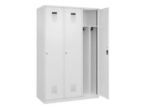 locker voor scheiding van kleding,HxBxD 1850x1200x500mm,3vak