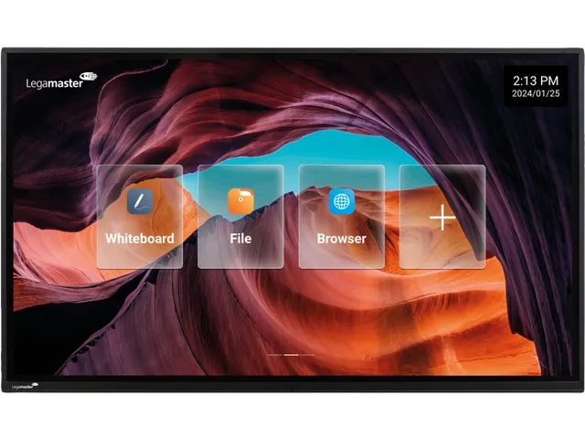 Legamaster Explore 2 Professional Touch Monitor 75 inch met muurbeugel