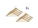 Kledinghanger MAUL hout 450x220mm beuken 8 stuks