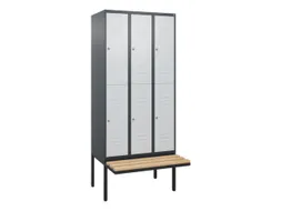 Dubbeldekse dekenkist,HxBxD 2120x900x815mm,3x2vak.,vak B 300mm