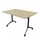 klaptafel,HxBxD 750x1200x800mm,hoekig,T-voet donkergrijs,ovale buis