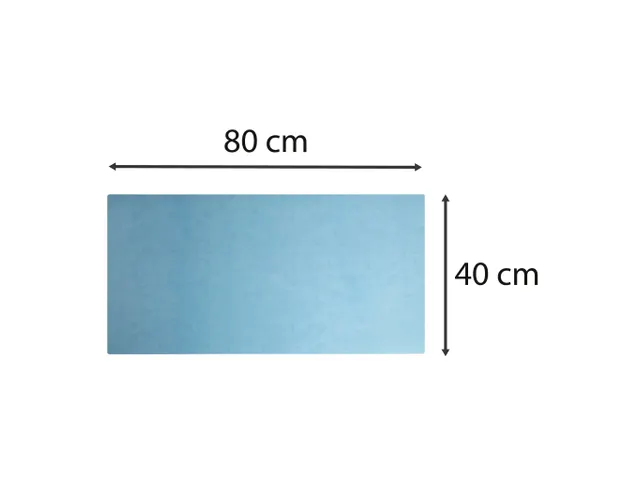 Sous-main souple PU 40x80cm marine/ciel