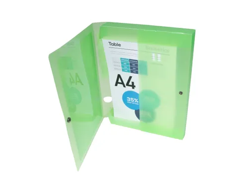 Klasseerdoos Elastobox A4 PP Kreacover rug 40mm assorti