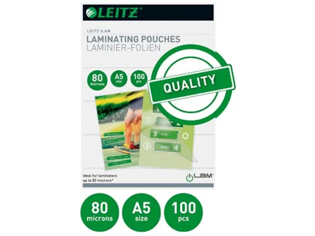 Pochette à plastifier Leitz iLAM A5 80 microns 100 pièces