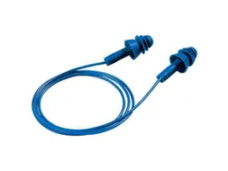 Uvex Whisper+ Detec oordopjes met koord, SNR 27 dB, blauw, per 50 paar