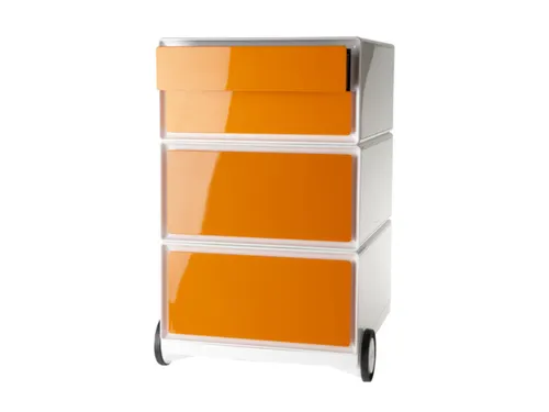 mobiel ladeblok,HxBxD 642x390x436mm,4lade(n),romp wit,front oranje