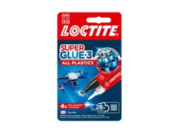 Secondenlijm Loctite All Plastic 2 gram + 4 ml