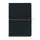 Notitieboek Aurora Tesoro A5 192blz lijn 80gr zwart oranje