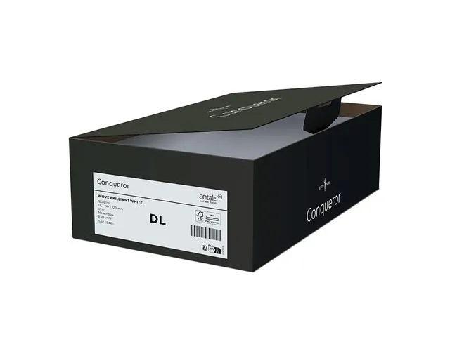 Conqueror Vergé Envelop Strip DL 110x220mm Cream 500 stuks