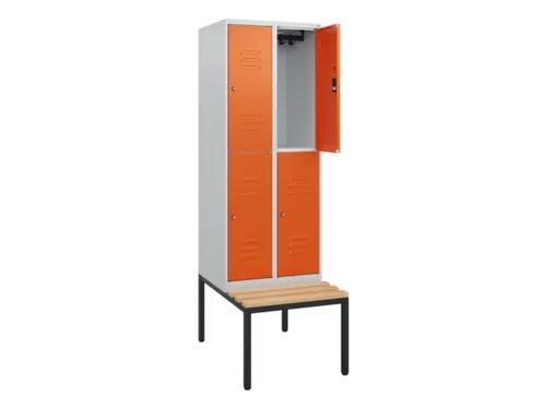 Dubbeldekse dekenkist,HxBxD 1950x600x815mm,2x2vak.,vak B 300mm