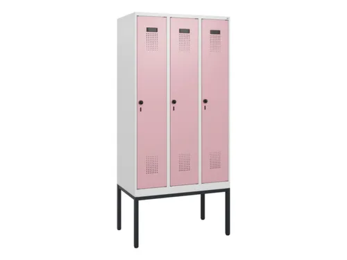 schoollocker,HxBxD 1950x900x500mm,3vak,vak B 300mm,draaigrendel
