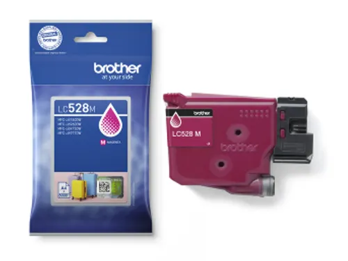 Inktcartridge Brother LC-528M rood 5.000 pagina's
