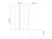 locker met bank,voor scheiding van kleding,HxBxD 2120x1200x815mm,4vak