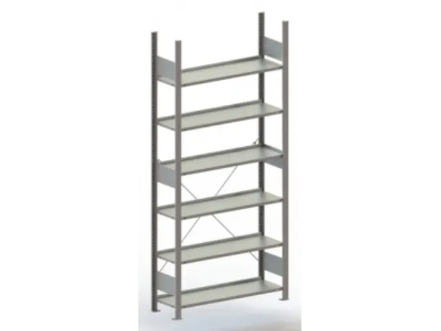 Rayonnage de bureau sans boulons départ HxlxP 1850x1056x636mm 6tablet
