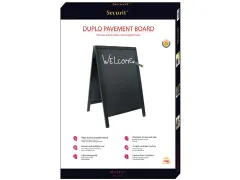 Securit Stoepbord Woody Zwart Ft 55x85 cm