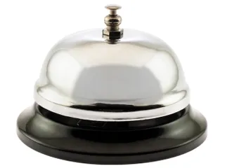 Receptiebel, uit staal, diameter 85 mm - 1