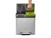 Afvalbak EKO EcoCasa Recycler pedaalemmer 15+15 liter RVS