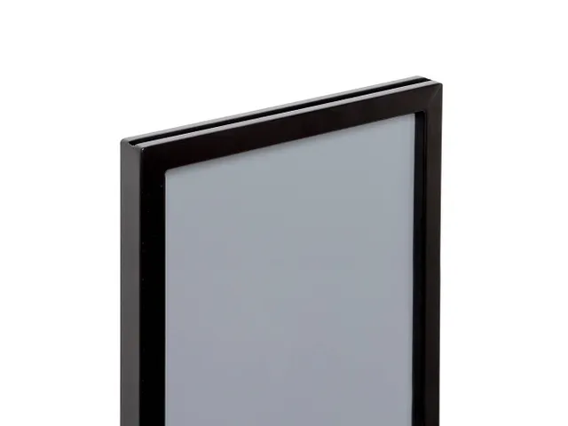 Porte-affiche A4 pour poteau de balisage noir Flexi