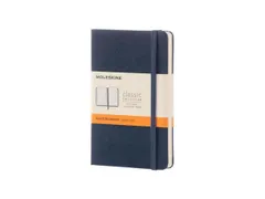 Notitieboek Moleskine pocket 90x140mm lijn hard cover sapphire blue