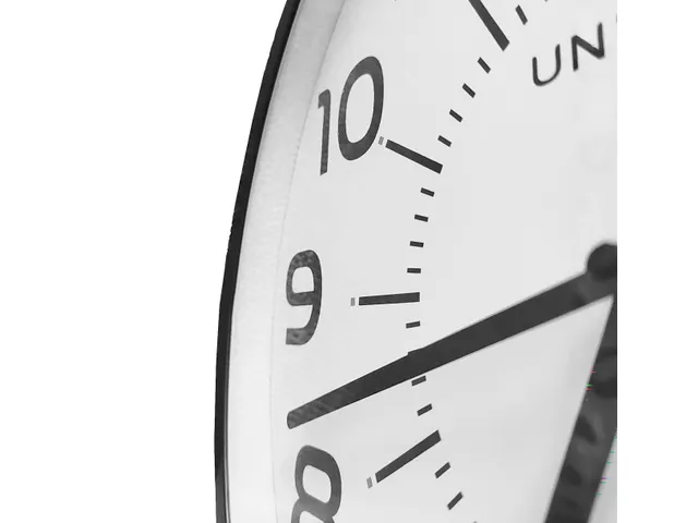 Wandklok Unilux Pop Ø 30.5cm kunststof zwart
