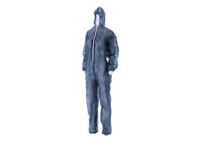Combinaison de protection PP non tissé zippée Taille XXL Bleu 50 pcs