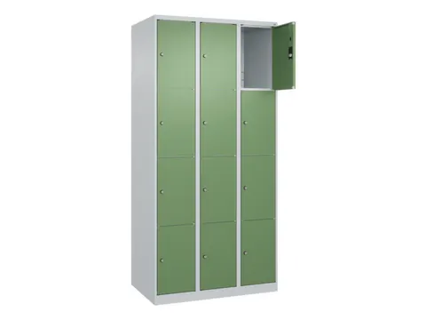 lockerkast,HxBxD 1850x900x500mm,3x4vakken,vak B 300mm,cil.-slot