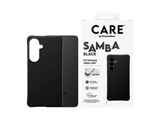 PanzerGlass CARE by Samba Case Black w. Qi Samsung Galaxy S26+,