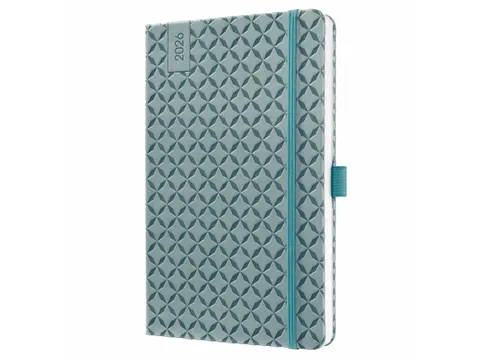 Weekagenda Flair A5 2026 (NL/FR/EN/DU) Ocean Blue Hardcover