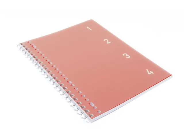 bloc 4 en 1 A4, Rouge