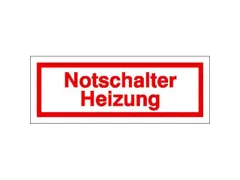 aanwijzingsbord,Noodschakelaar verwarming,PVC,om te verlijmen