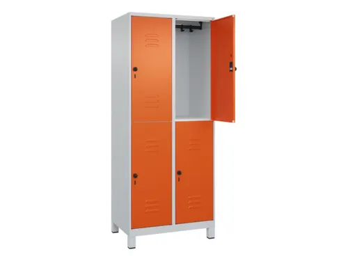 dubbeldekse locker,HxBxD 1950x800x500mm,2x2vak.,vak B 400mm