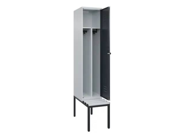 locker voor scheiding van kleding,HxBxD 2120x400x815mm,1vak