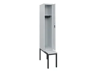 locker met bank,HxBxD 1950x300x815mm,1vak,vak B 300mm,cil.-slot - 2