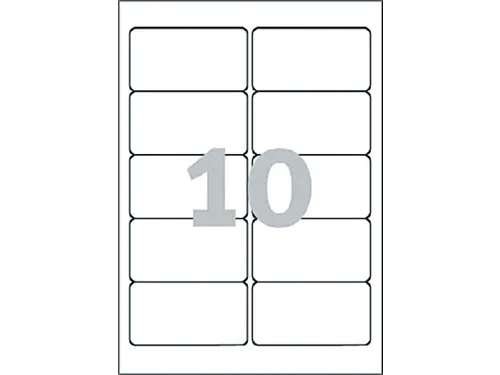 Etiket Avery L4744REV-25 96x50.8mm Afneembaar Wit 250 Stuks