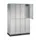 Dubbeldekse garderobekast,HxBxD 1950x1220x500mm,4x2vak.,vak B 260mm