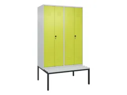 locker voor scheiding van kleding,HxBxD 2120x1200x815mm,4vak