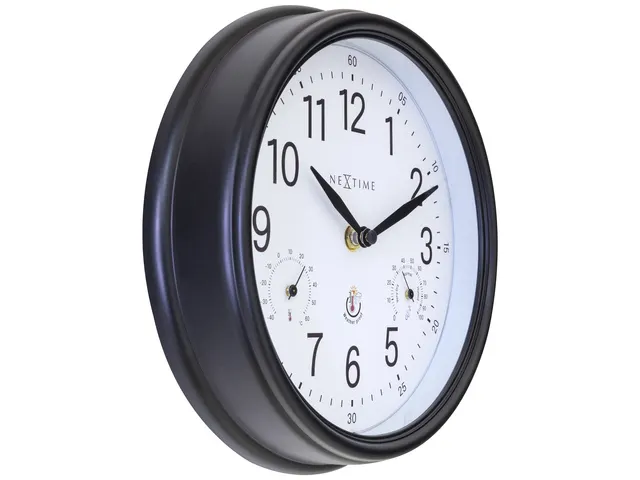Buitenklok Nextime dia 23,5cm Jasmine met thermo- en hydrometer cijfer