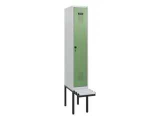 locker met bank,HxBxD 1950x300x815mm,1vak,vak B 300mm,draaigrendel - 2
