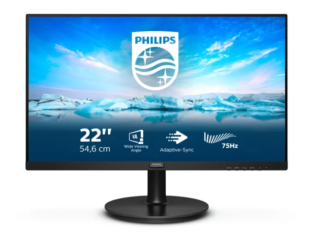 Philips V-Line 21,5 inch LCD Monitor 22 Inch Zwart