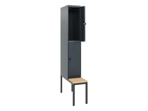 Dubbeldekse dekenkist,HxBxD 1950x300x815mm,1x2vak.,vak B 300mm