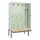 locker met bank,voor scheiding van kleding,HxBxD 2120x1200x815mm,4vak