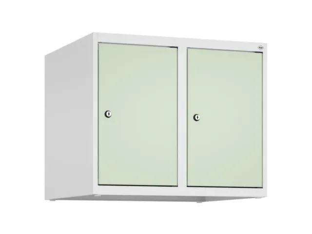 opzetkast,v. locker,2vak.,vak B 300mm,HxBxD 500x600x500mm,cilinderslot