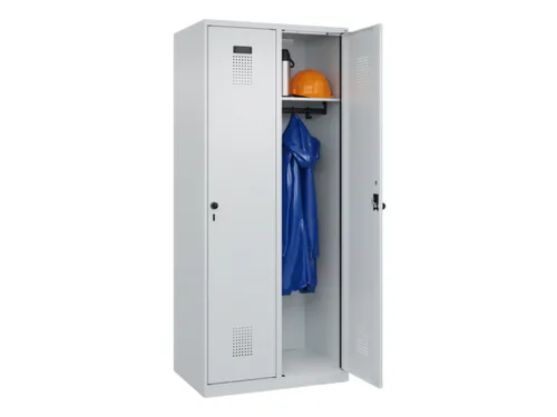 locker,HxBxD 1850x800x500mm,2vak,vak B 400mm,draaigrendel