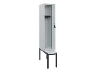 locker met bank,HxBxD 1950x300x815mm,1vak,vak B 300mm,draaigrendel - 1