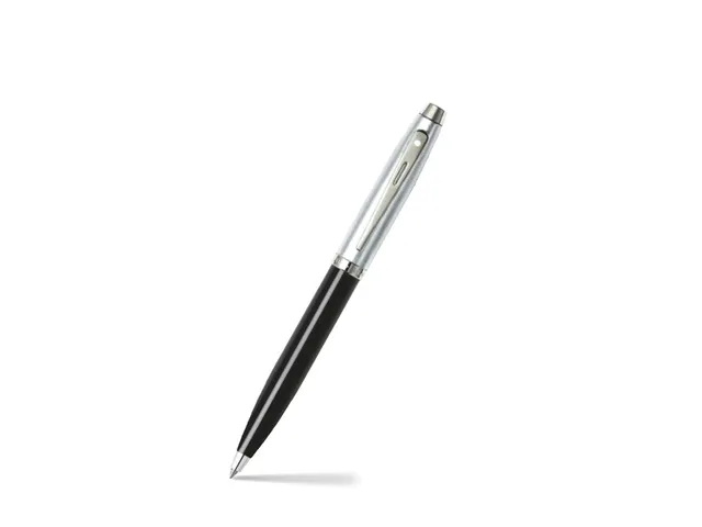 Balpen SHEAFFER 100 E9313 Glossy black barrel brushed chrome cap nicke