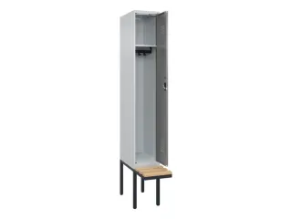locker met bank,HxBxD 2120x300x815mm,1vak,vak B 300mm,cilinderslot - 1