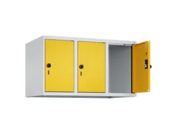opzetkast,v. locker,3vak.,vak B 300mm,HxBxD 500x900x500mm,draaigrendel