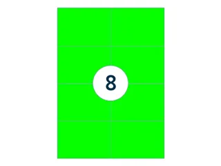 Etiket Rillprint 105x74mm fluorgroen 800 etiketten - 4