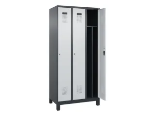 locker voor scheiding van kleding,HxBxD 1950x900x500mm,3vak - 1